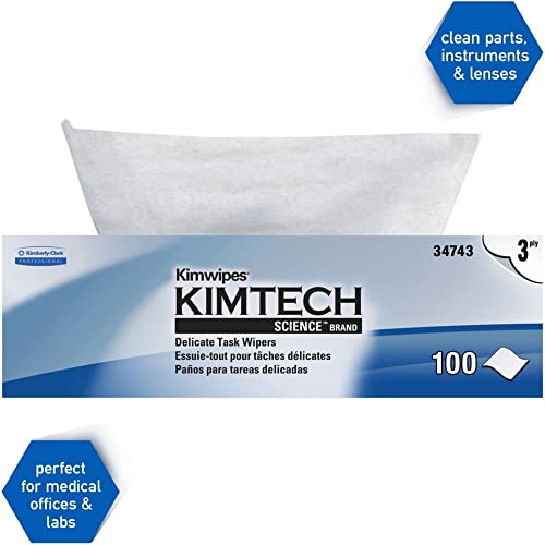 Kimberly-Clark Kimberly Clark Safety 34743 White Kimwipes Delicate Task Wipers, 3-ply - Image 5