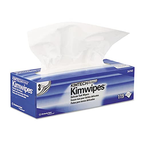 Kimberly-Clark Kimberly Clark Safety 34743 White Kimwipes Delicate Task Wipers, 3-ply - Image 1