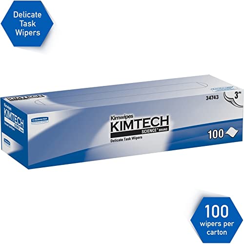 Kimberly-Clark Kimberly Clark Safety 34743 White Kimwipes Delicate Task Wipers, 3-ply - Image 3