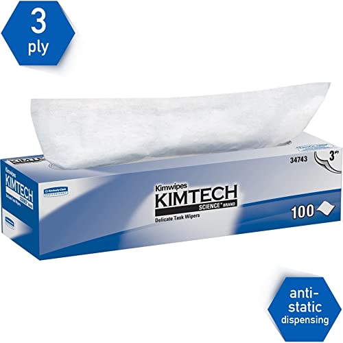 Kimberly-Clark Kimberly Clark Safety 34743 White Kimwipes Delicate Task Wipers, 3-ply - Image 4