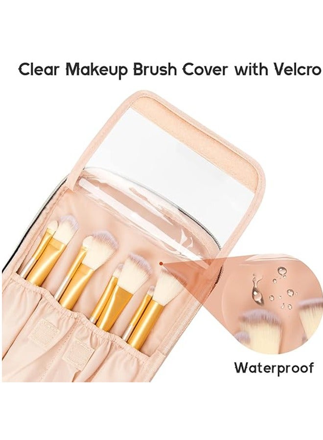 حقيبة مكياج، حقيبة مستحضرات تجميل محمولة للسفر بسعة كبيرة، منظم مكياج مقاوم للماء للنساء مع مقبض ومقسم - Image 3