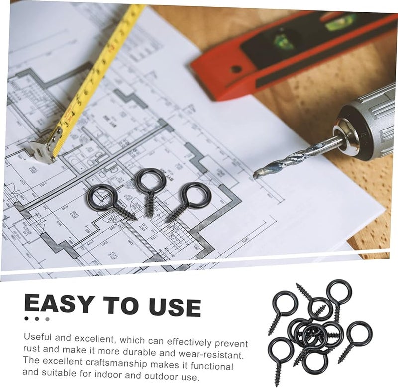 مسامير عين ذاتية التنظيف ثقيلة الواجب 30 قطعة للجراج، داخلية وخارجية، معدنية - Image 5