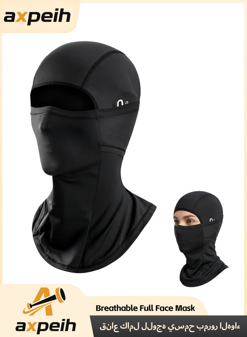 Axpeih Breathable Full Face Mask, Lightweight UV Protection, Summer Ice Silk Cycling Sun Protection Mask, Breathable Sweat-Wicking for Motorcycle Riding, Cycling & Running, Multi-Use Sports Mask - Image 1