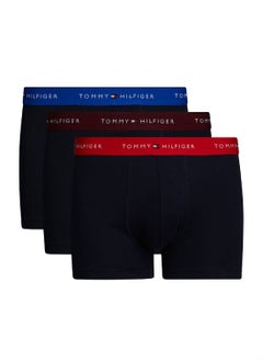 TOMMY HILFIGER Men's 3-Pack Trunks - Cotton, Multicolour  - Image 1