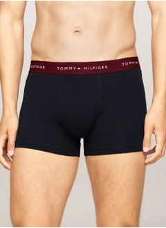 TOMMY HILFIGER Men's 3-Pack Trunks - Cotton, Multicolour  - Image 3