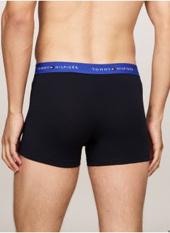 TOMMY HILFIGER Men's 3-Pack Trunks - Cotton, Multicolour  - Image 5