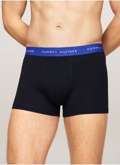 TOMMY HILFIGER Men's 3-Pack Trunks - Cotton, Multicolour  - Image 4