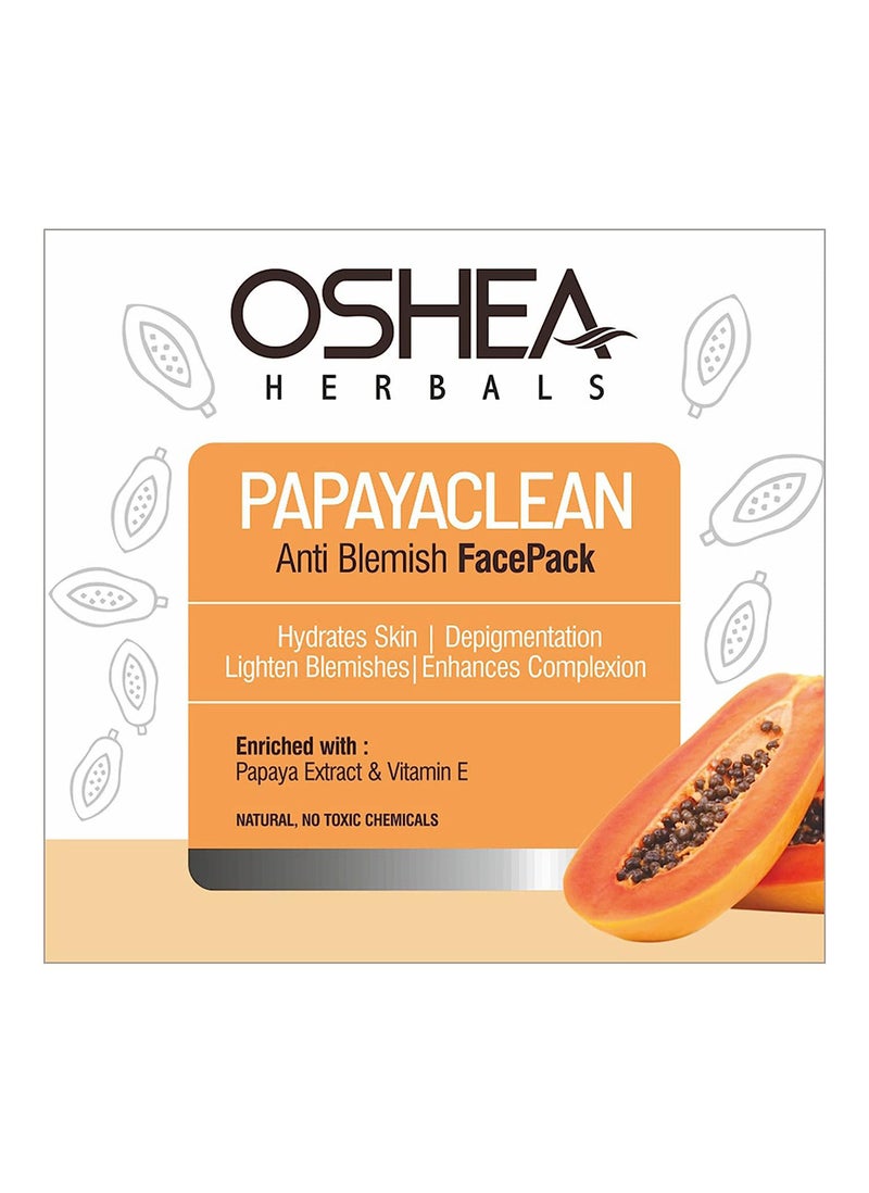 Oshea Herbals Papaya Clean Anti Blemishes Face Pack 100g - Image 1