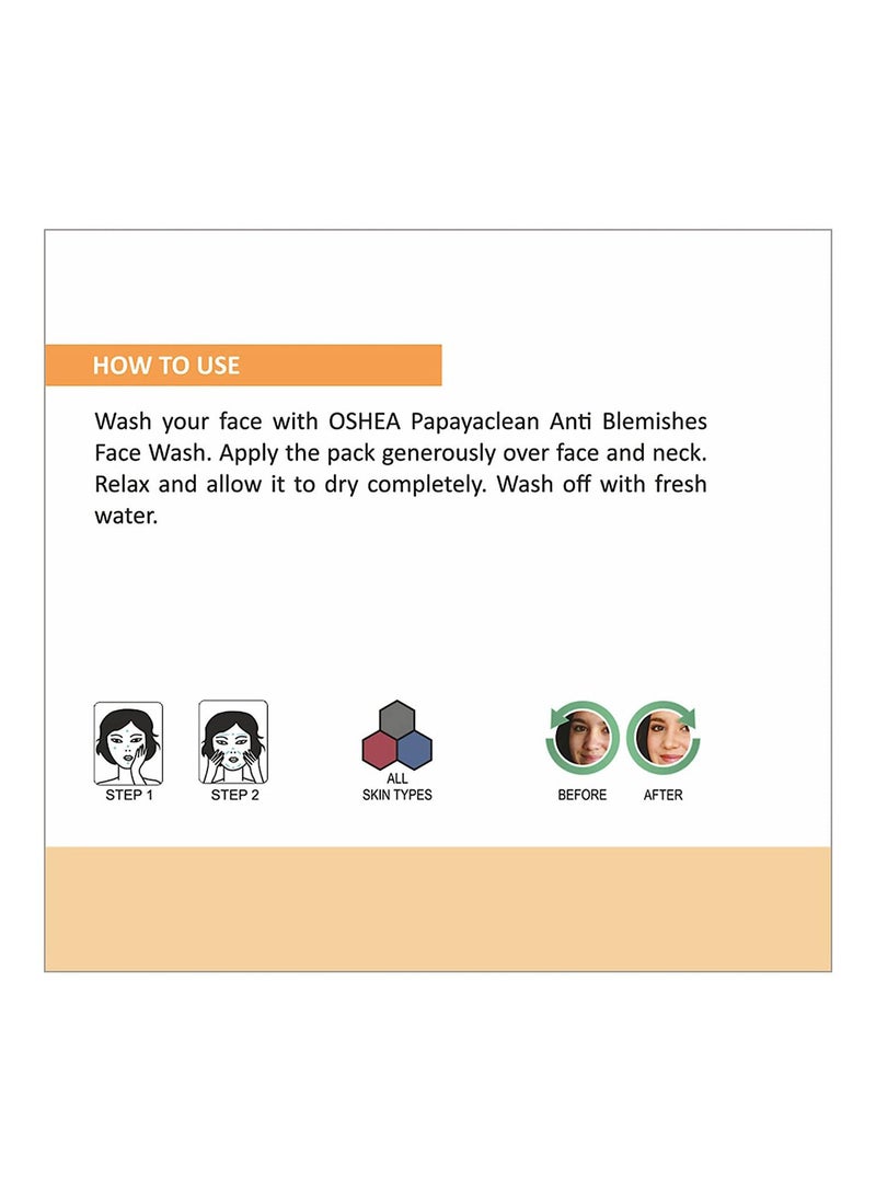Oshea Herbals Papaya Clean Anti Blemishes Face Pack 100g - Image 3