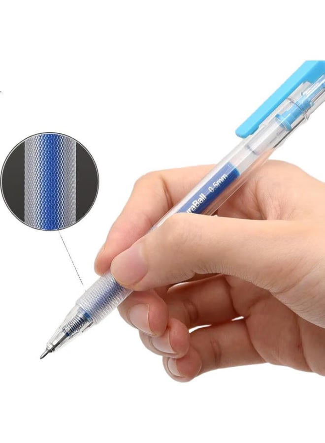 Kaco [Back To School Essential] Kaco Dabao Red Pen 0.5Mm Gel Pen, Semi-Needle Tip, Retractable Signing Pen, For Students, Red Ink, 1 Pen/Pack, K5 - Image 2