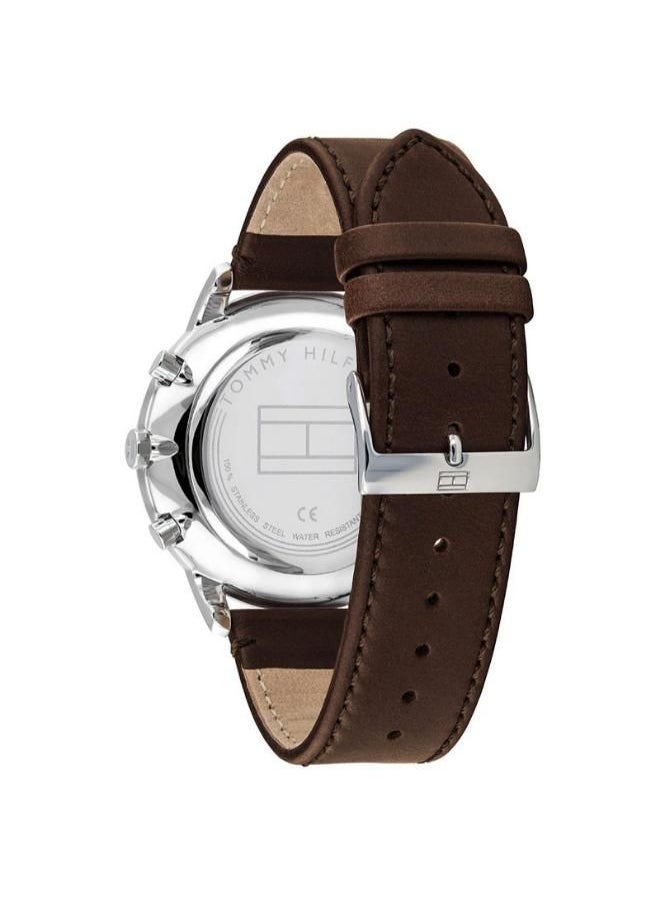 TOMMY HILFIGER - Tommy Hilfiger Leather Chronograph Watch 1710404 + Tommy Wallet - Image 1