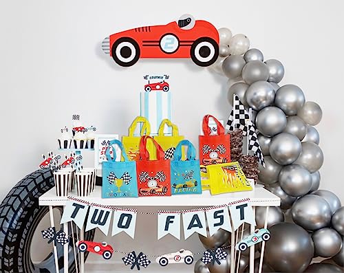 BANBALLON 20 PCS Racing Car Party Favor Bags - Non-Woven Gift Treat Bags for Kids Birthday, Car Theme Party, Baby Shower - Racer Goodie Supplies (Style 1) - Image 5