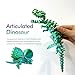 utosday Easter Eggs Filled with Dinosaur Toys 3D Printed Animals Mystery Crystal Dragon Egg with Articulated Tyrannosaurus Rex Easter Basket Stuffers Fidget Toy for Adults Kids Home Office DecorBlueGreen - Image 4