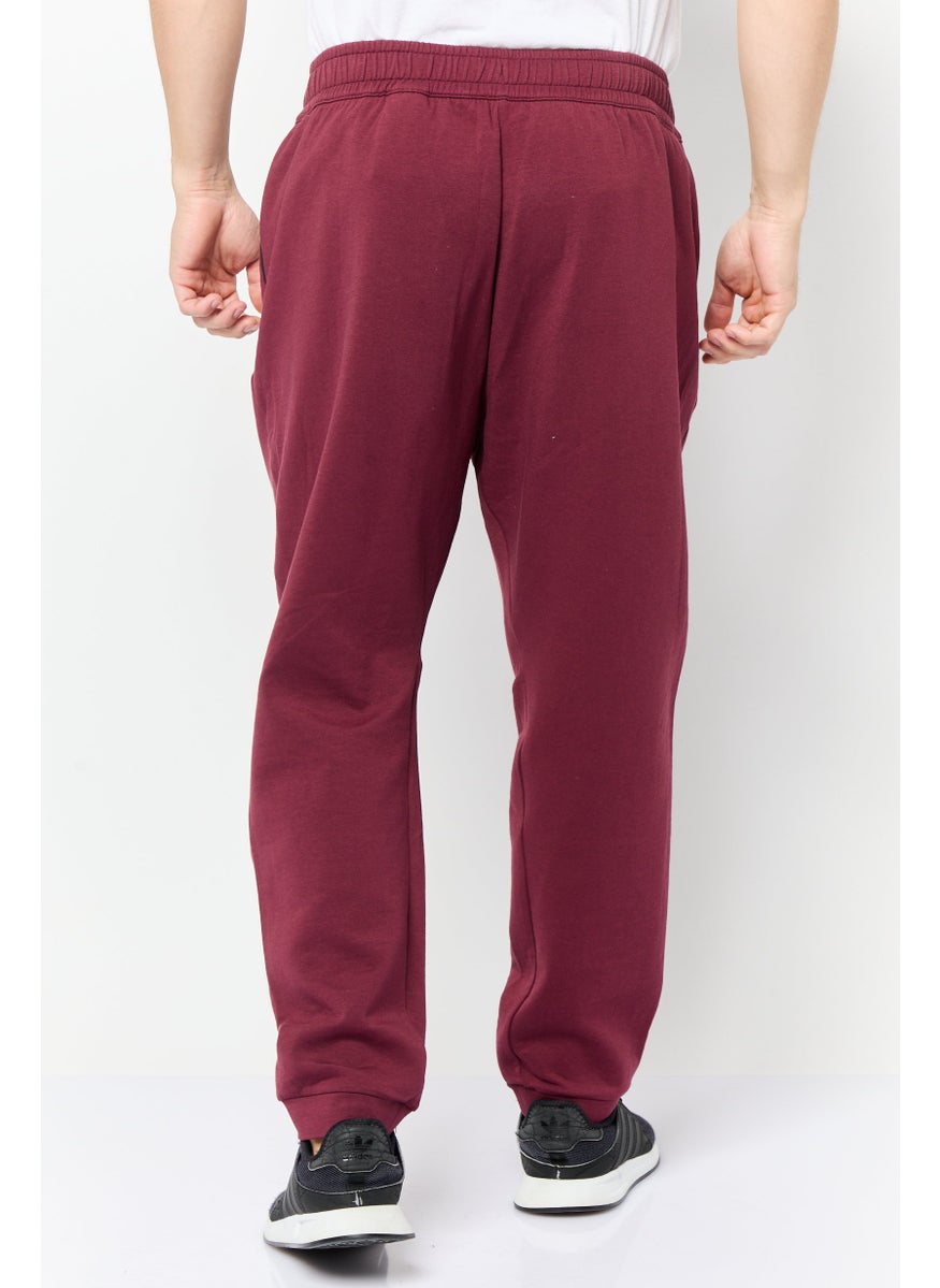 Reebok Men Sportswear Fit Brand Logo Outdoor Sweatpants, Maroon  - Image 2