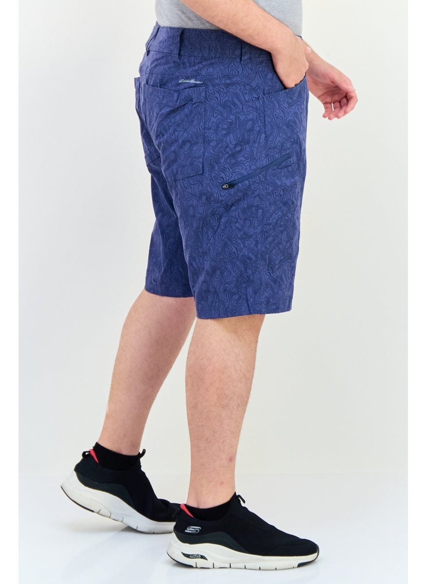 Eddie Bauer Men Brand Logo Chino Short, Blue  - Image 2
