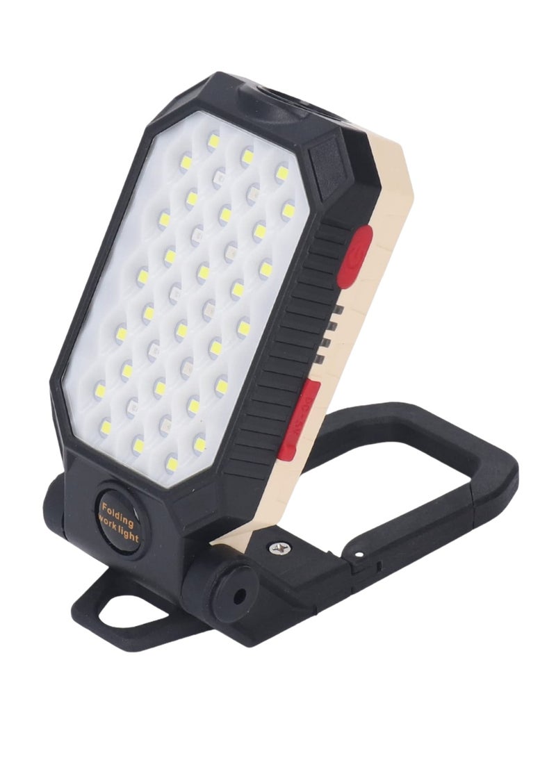 LED Work Light Rechargeable 2200mAh 1200LM Waterproof Foldable Adjustable Magnet Cordless COB Floodlight, Mechanical Light with 4 Light Modes for Camping, Hiking, Fishing, Car Repair and Emergency. (With Type C Charging Cable) - Image 2