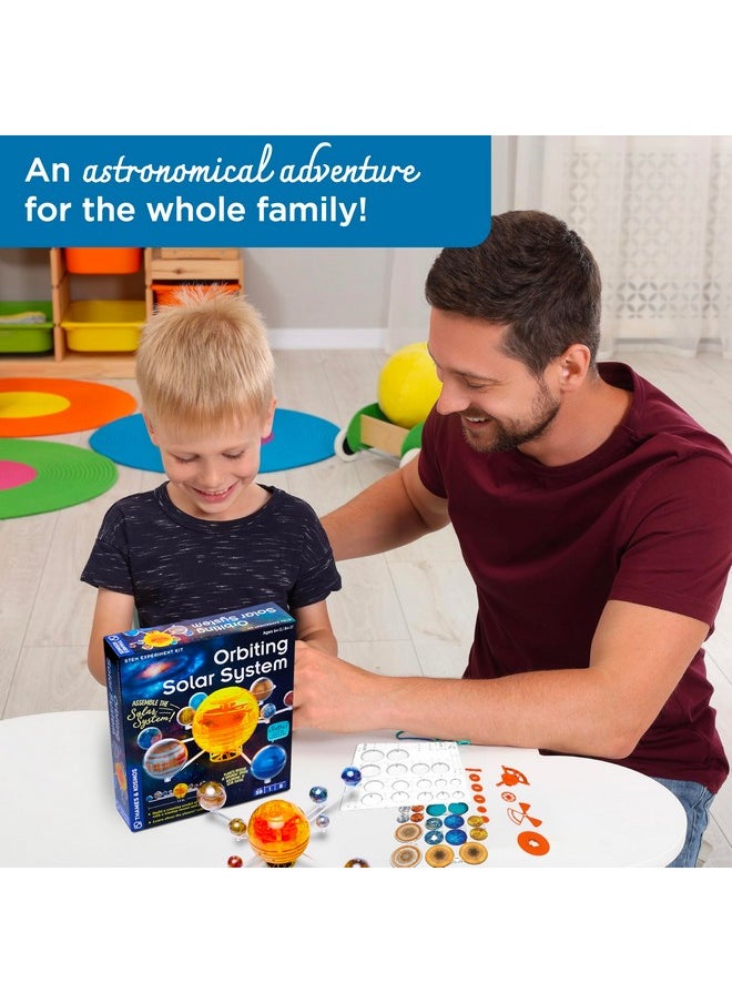 Thames & Kosmos Orbiting Solar System STEM Kit | Build a Rotating Solar System Model | Planets Revolve Using a Windup Motor | Explore Gear Ratios | Science Fairs | Difficulty Level: Intermediate Small