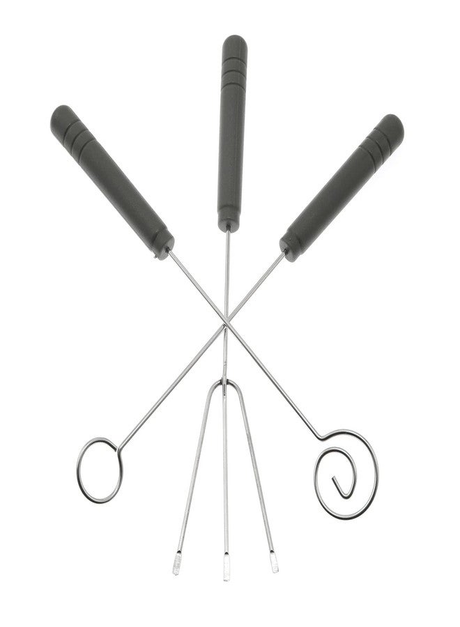 Maxmoral 3PCS Candy Dipping Tools Chocolate Dipping Fork Spoons Set, Culinary Decorating Spoons and Candy Dipping Tools for Decorative Plates Chef Art Pencil Chef Spoon - Image 1