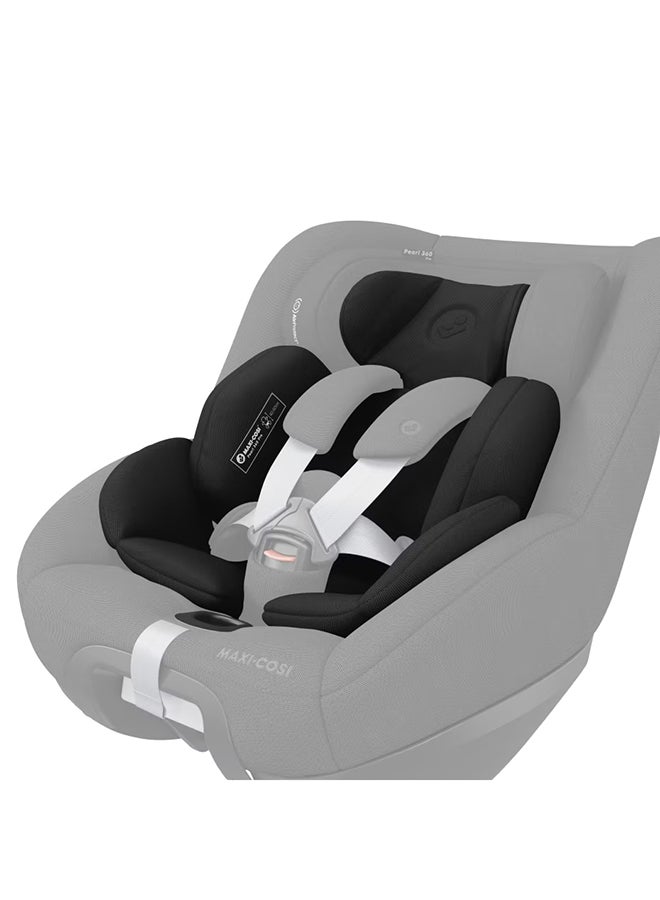 Maxi-Cosi Pearl 360 Pro Newborn Inlay, Designed For Pearl 360 Rotating Car Seat, 0 - 3 Months, Authentic Black, 2 Year Warranty - Image 1