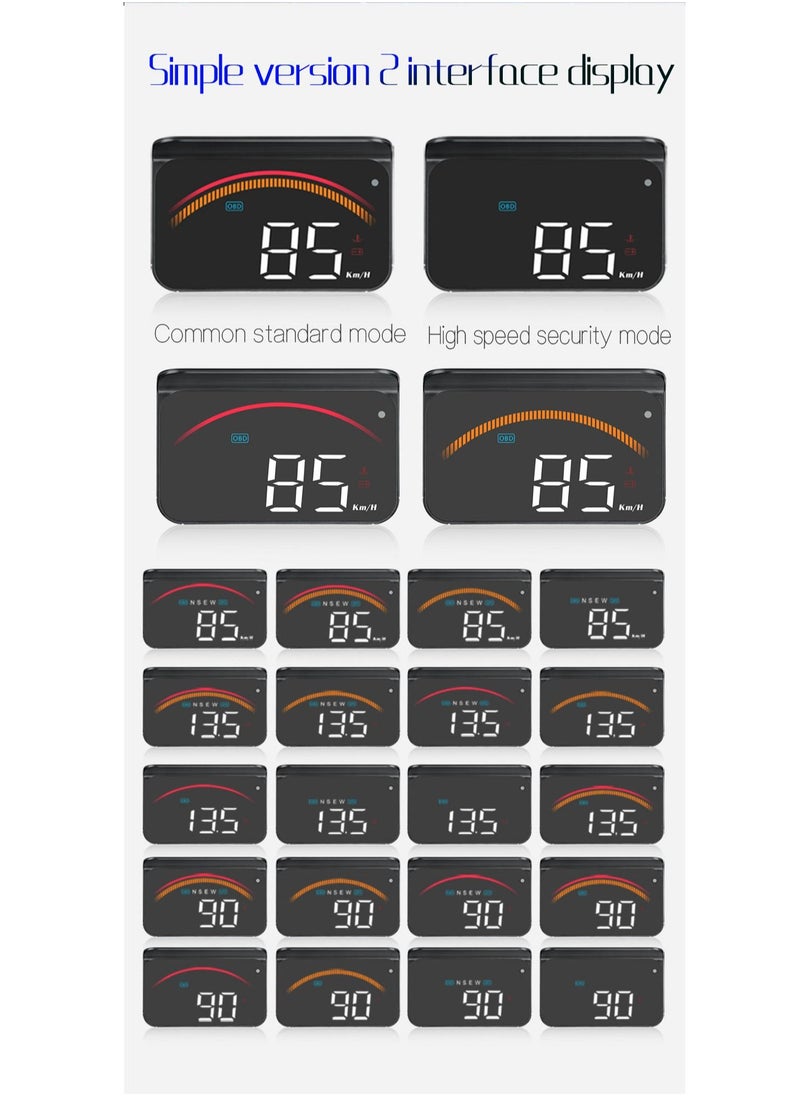 GULFLINK - GULFLINK Head Up Display(HUD) Vehicle Speed Meter M11 - Image 1