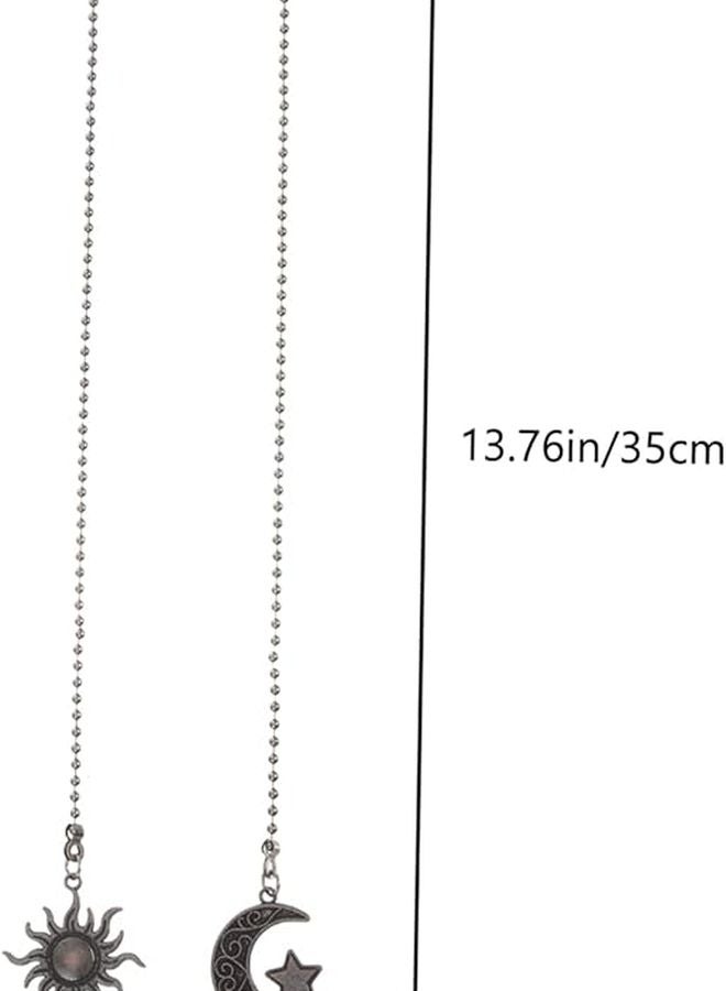 مفتاح سلسلة سحب مروحة سقف برونزية 2 قطعة سهلة التركيب حبل ضوء معلق ديكور - Image 3