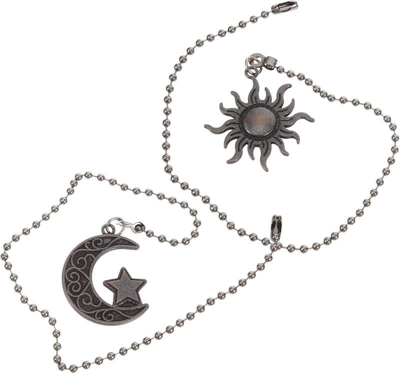 مفتاح سلسلة سحب مروحة سقف برونزية 2 قطعة سهلة التركيب حبل ضوء معلق ديكور - Image 1