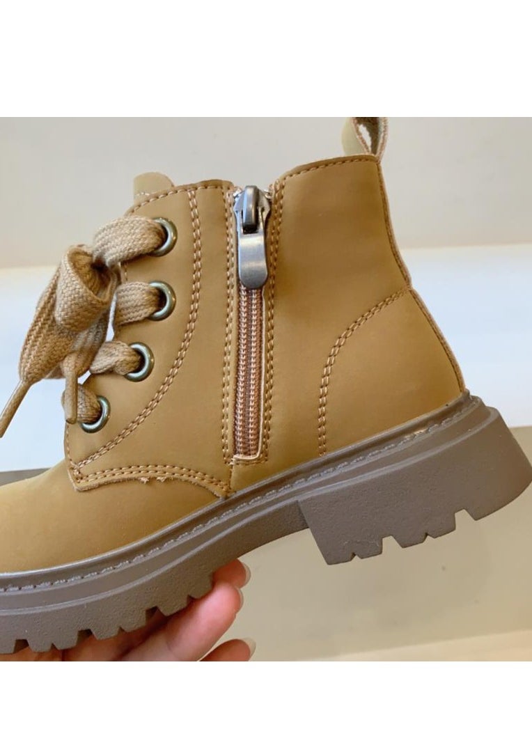 Generic Children's Yellow Boots, Martin Boots, Fashionable And Personalized Short Boots  - Image 1
