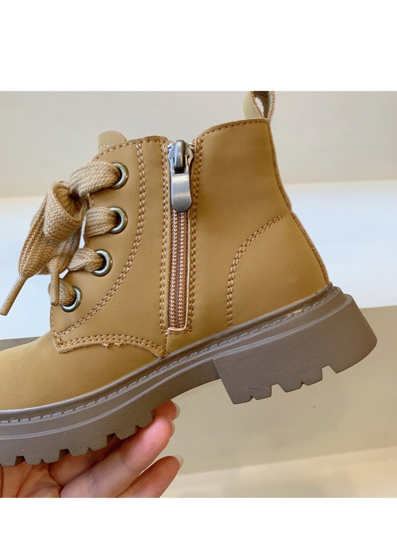 Generic Children's Yellow Boots, Martin Boots, Fashionable And Personalized Short Boots  - Image 3