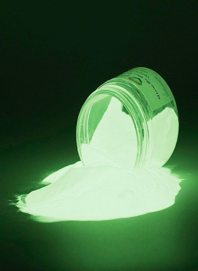 Shiny Stone Glow in The Dark Powder Pigment, Neutral and Fluorescent Colorful Luminous Pigment Powder for Painting, Epoxy Resin Colorant, DIY Crafts and Theme Party,100g/3.53oz (Yellow Green) - Image 3