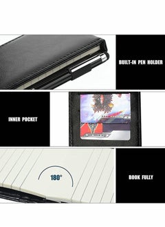 Excefore Mini Pocket Notepad Set, 14 x 9 CM Pocket Notepad Holder with Metal Pen  - Image 3