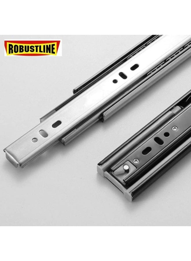 ROBUSTLINE 3 Fold Full Extension Soft Closing Steel Ball Bearing Drawer Slide - High Quality Side Mounted 53Mmx90Cm - 36 - Image 2