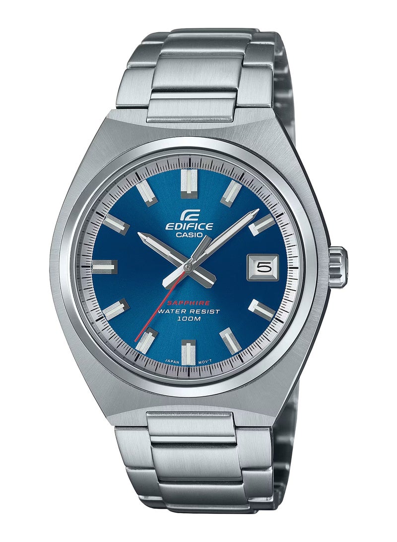 Casio Edifice Analog Quartz Blue Dial Sapphire Crystal Stainless Steel Men's Watch EFB-109D-2AV