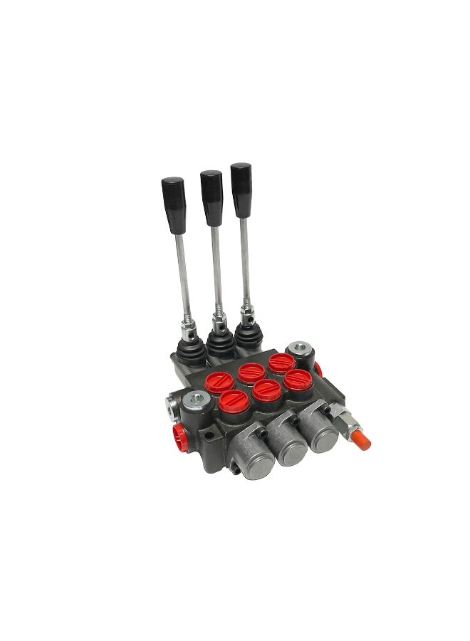 Hydrol 3 Spool Hydraulic Directional Control Valve, 40 LPM, 250 Bar, Double Acting, Suitable for 3 Ton Recovery Trucks - Image 1