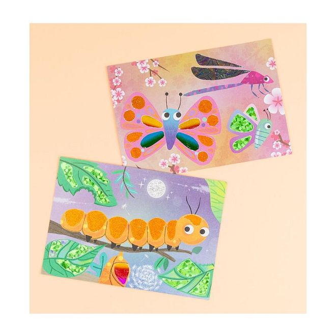 Tiger Tribe Foil Art Kit - Bug World for Kids 5+, Creative Coloring Set with Bees, Beetles, Ladybirds, 24 Sheets - Image 2