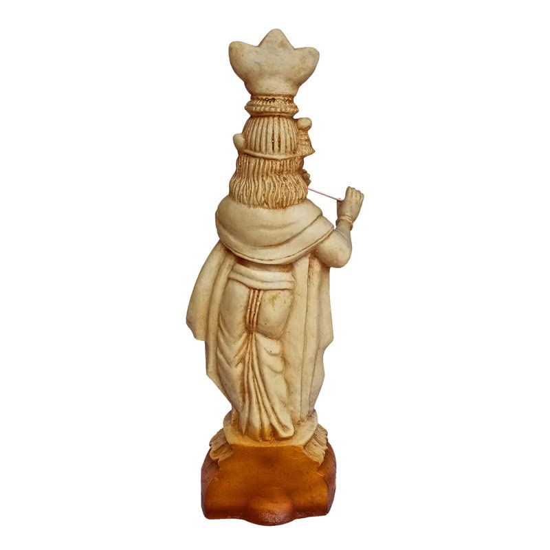 Newven 1.5 Feet Krishna showpiece Idol Decorative Statue Figurine for Home Decor Craft Gifts for House Warming for Living Room, Beige, 40 X 16 X 11 cm, Resin - Image 5