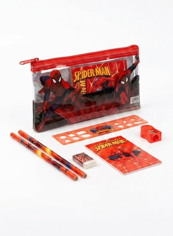 SPIDERMAN Spider-Man Pencil Case Set with Stationery - Image 2