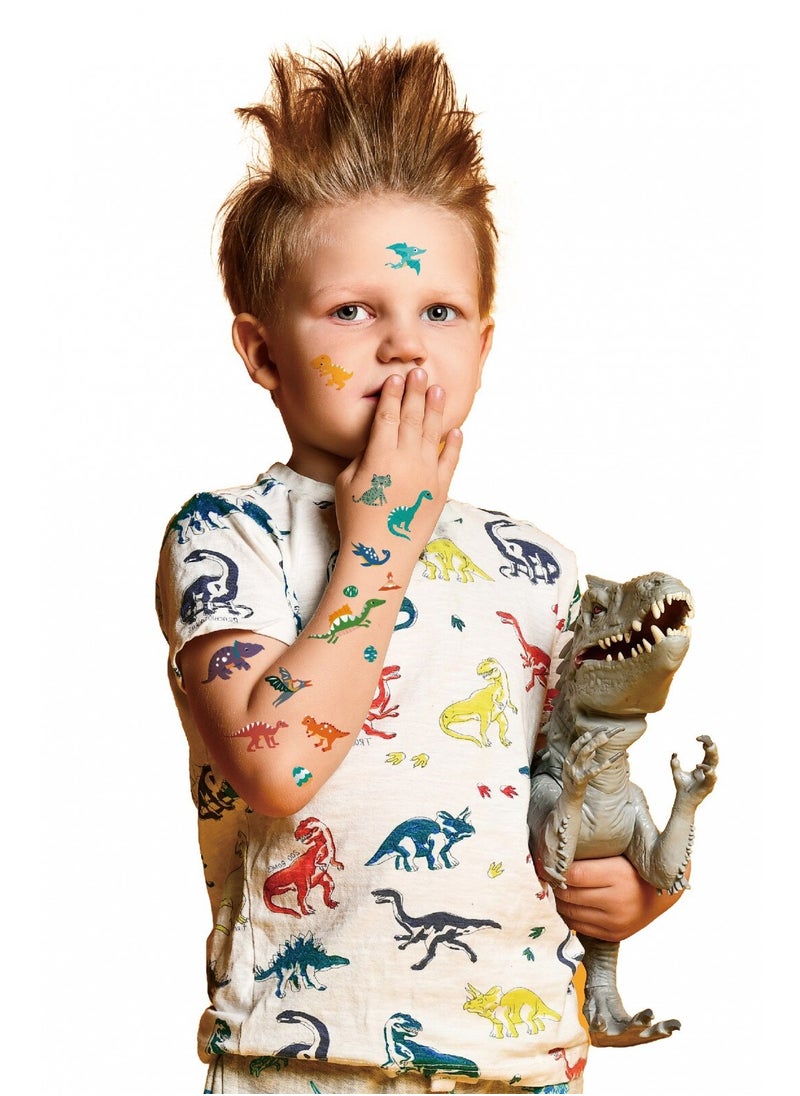 Avenir Tattoo Sticker - Dino | 52pc Set of Temporary Tattoos - High-Quality Water-Based Ink - Safe and Easy to Apply and Remove - Lasts 3-5 Days for Kids 3+  - Image 2