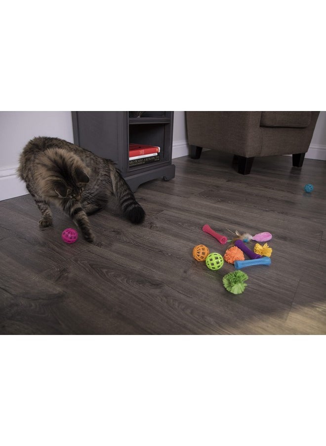 SmartyKat SmartyKat (13 Set Bundle) Smarty Stash Variety Pack Cat Toys, Includes Catnip - Multi Color, Set of 13  - Image 5