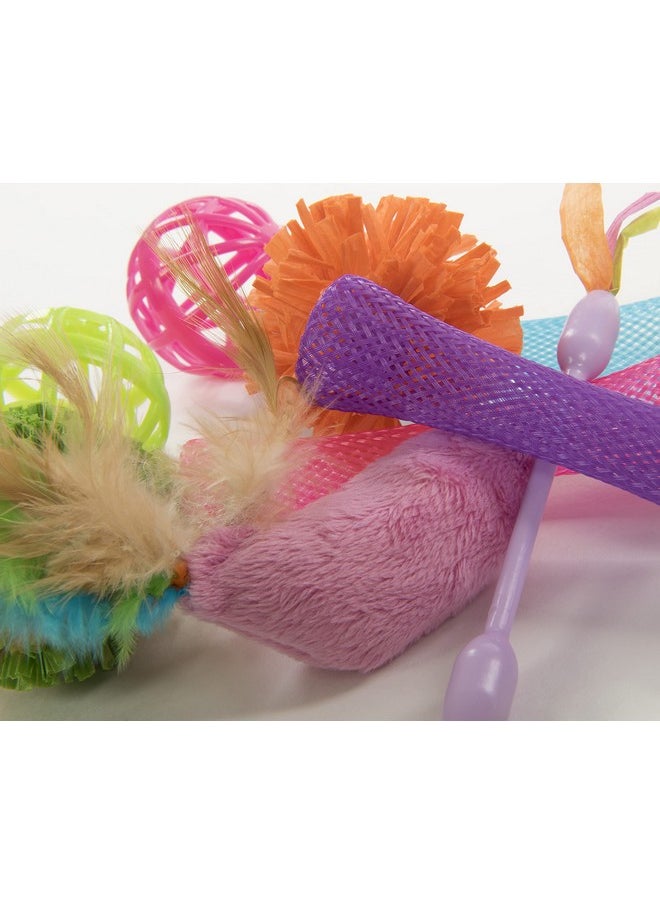 SmartyKat SmartyKat (13 Set Bundle) Smarty Stash Variety Pack Cat Toys, Includes Catnip - Multi Color, Set of 13  - Image 3