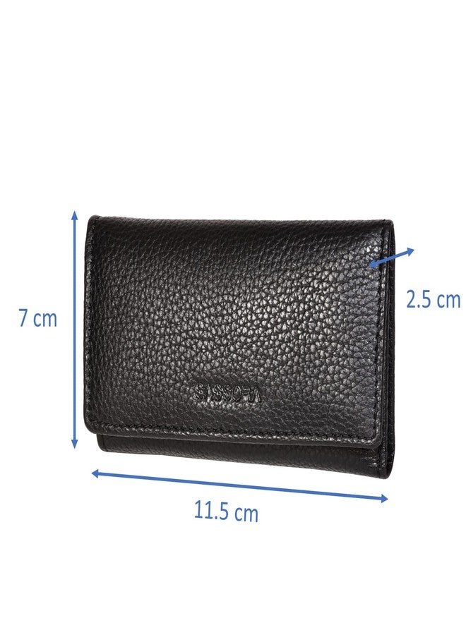 Sassora Genuine Leather Small Unisex Black Key Case - A135_Ebony - Image 5