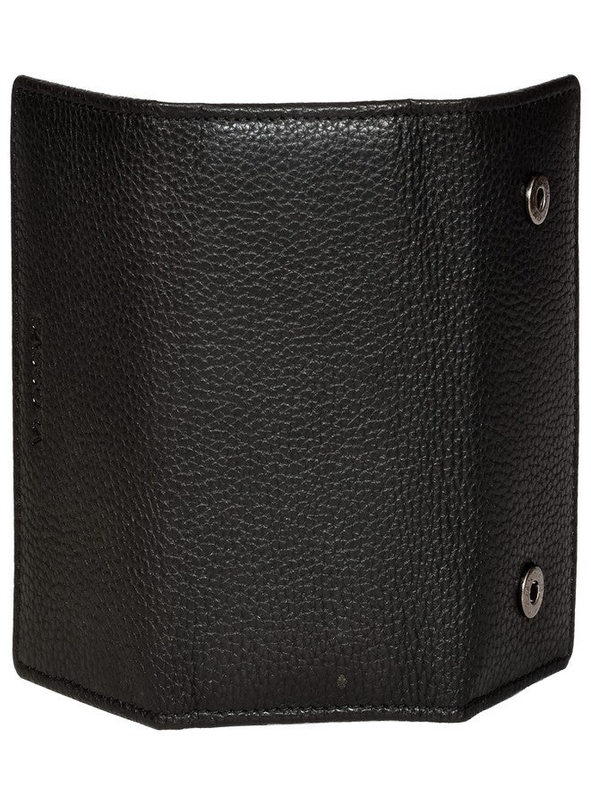 Sassora Genuine Leather Small Unisex Black Key Case - A135_Ebony - Image 3