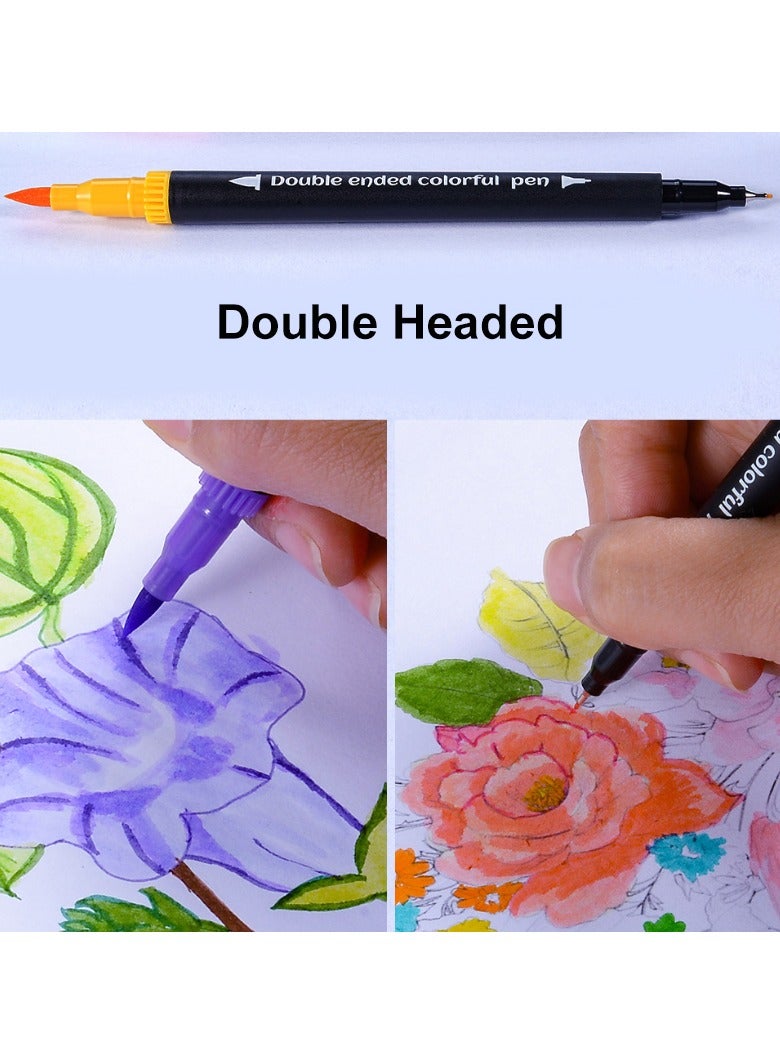 نيوإكسلا طقم فرشاة قلم ألوان مائية متعدد الألوان مكون من 36 قطعة - Image 4