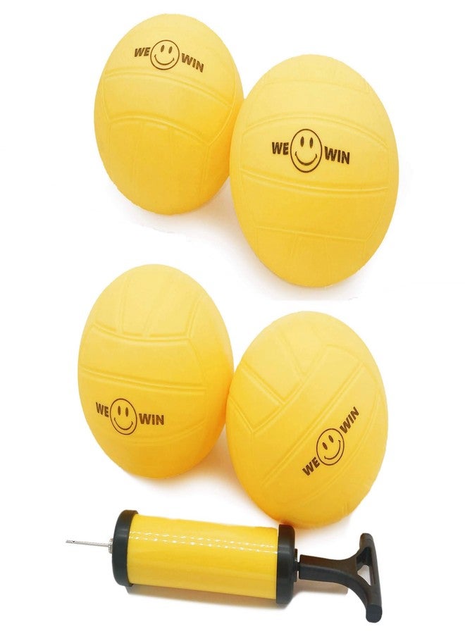 Aolowewin Spike Replacement Balls 4-Pack + Pump, Large 6.0-inch, Water Polo - Image 1