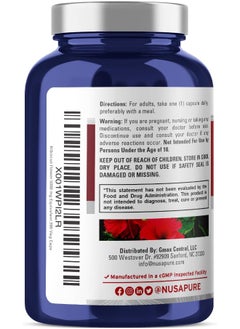 NusaPure Hibiscus Flower 5000 Mg 200 Vegetarian Caps Nongmo, Gluten Free  - Image 3