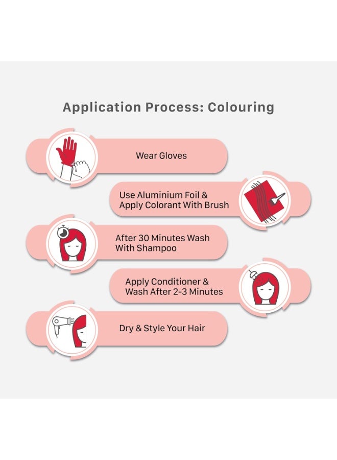 Streax Hair Colour Highlight Kit | Pumpkin Orange, Orange - Pack of 1 I Enriched with Walnut & Argan Oil I For Women | Rich, vibrant, Easy to use, DIY Application - Image 4