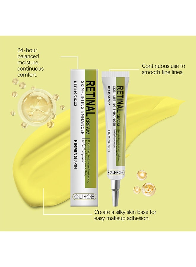 OUHOE Retinal Cream，Retinal Shot Tightening Booster,Retinol Shot Tightening Serums,Retinal Mild Facial Care Liquid -15g - Image 2