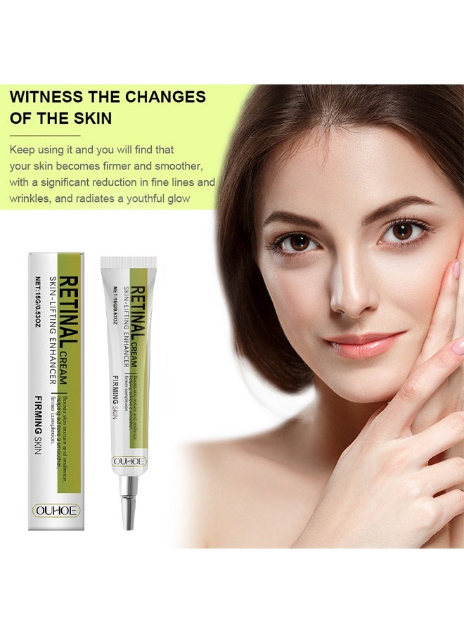 OUHOE Retinal Cream，Retinal Shot Tightening Booster,Retinol Shot Tightening Serums,Retinal Mild Facial Care Liquid -15g - Image 4