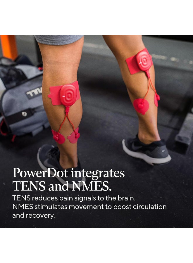 Therabody ثيرابودي باور دوت 2.0 - ديو - جهاز تحفيز العضلات الكهربائي الذكي - جهاز TENS الذكي (أحمر) - Image 5