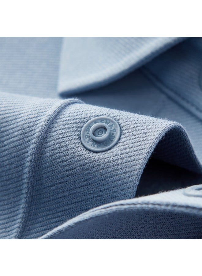 FIRS Shanshan Long Sleeve T-shirt Men Autumn Winter New Warm Skin-friendly Middle-aged And Elderly Base Polo Shirt - Image 3