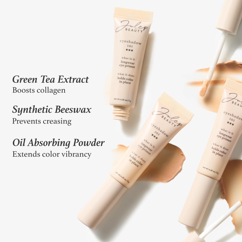 Julep Julep Eyeshadow 101 Long Wear Eye Primer, Lightweight Green tea-infused Eye Primer, 0.35 Oz - Image 3